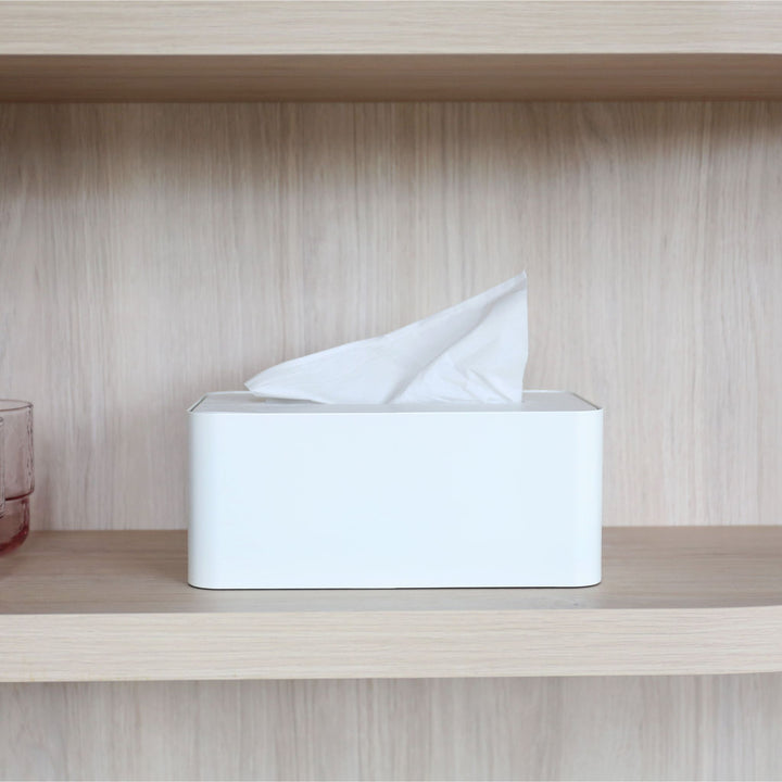 DESIGNSTUFF Tissue Box, White