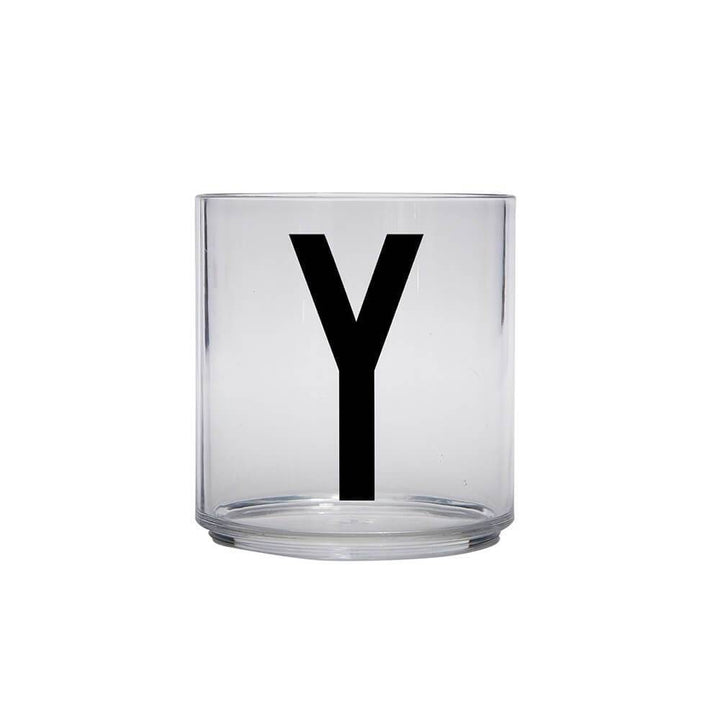 DESIGN LETTERS Kids Personal Drinking Glass (Drop Safe) Letter Y