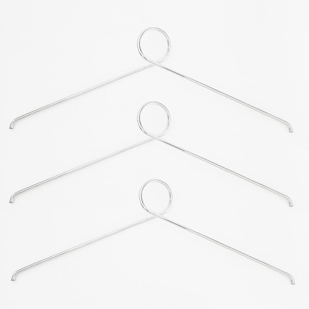 NORDIC FUNCTION Loop It Hanger, Chrome, Set of 3