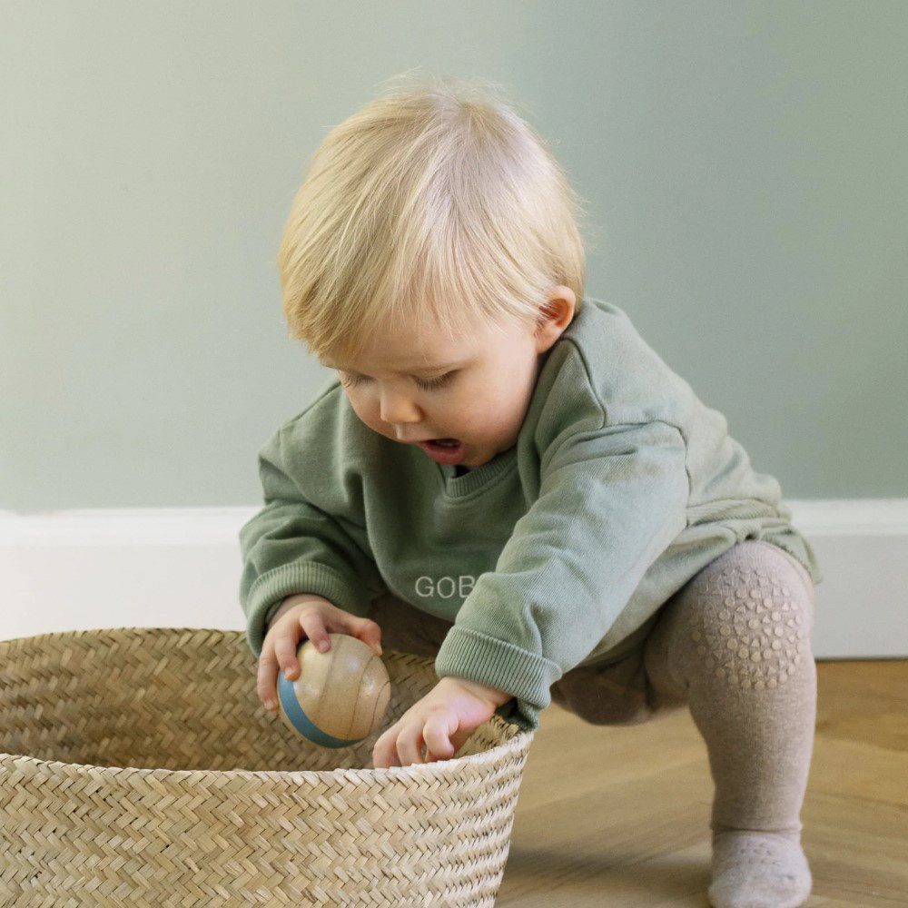 GOBABYGO Crawling Tights, Sand