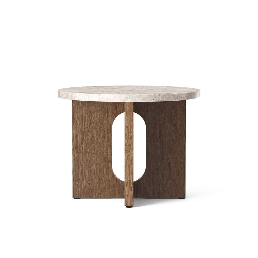 PRE-ORDER | AUDO CPH (Ex MENU) Androgyne Side Table 50cm, Dark Stained Oak/Kunis Breccia Stone