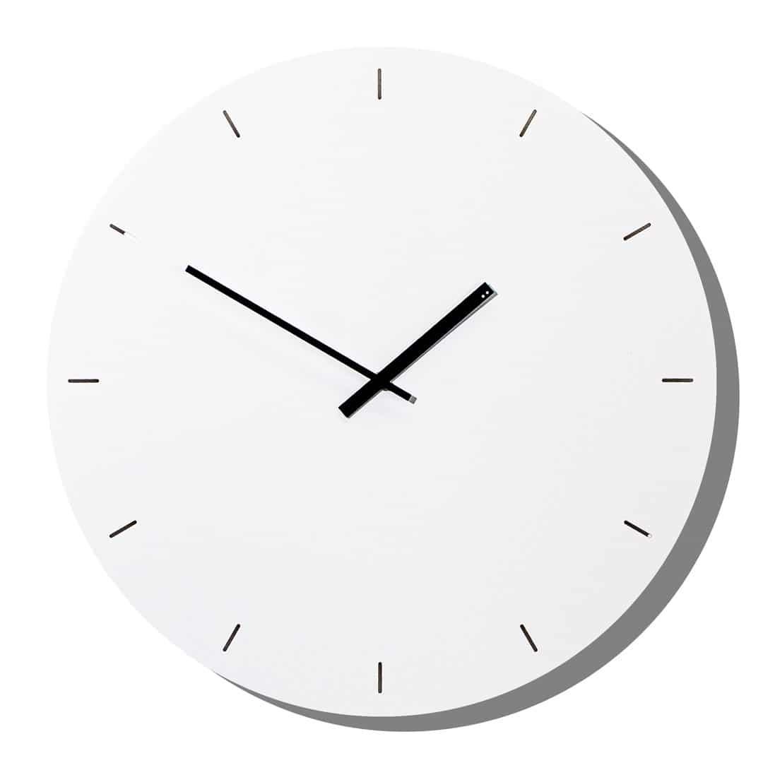 TOO DESIGNS Minimal Clock, White, Ø 49 cm