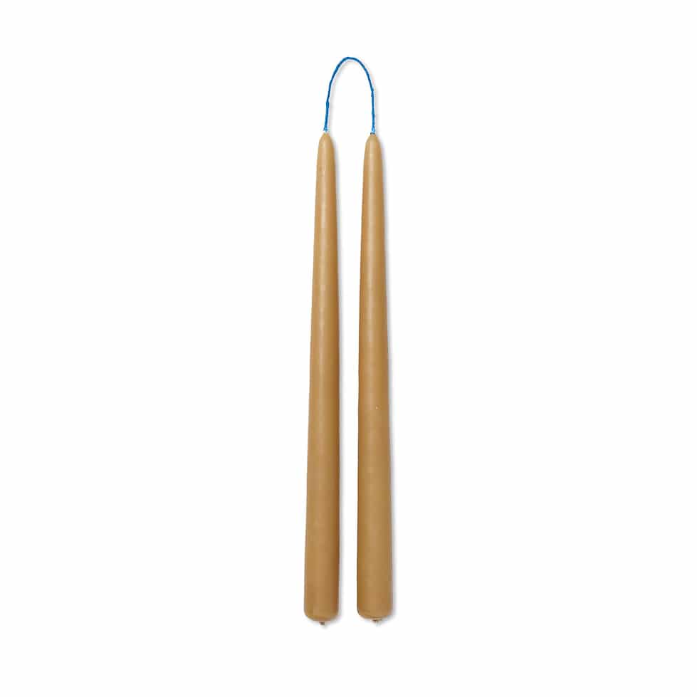 ferm LIVING Dipped Candles, Straw (Set of 2)