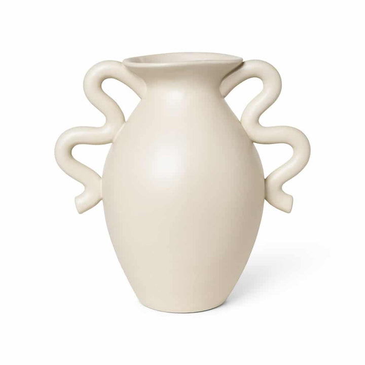 ferm LIVING Verso Table Vase, H27cm, Cream