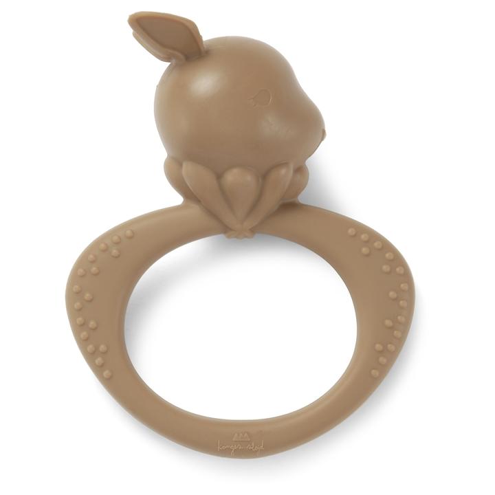 KONGES SLØJD Silicone Rabbit Teether, Almond