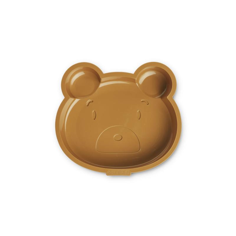 LIEWOOD Amory Silicone Cake Pan, Mr Bear Golden Caramel