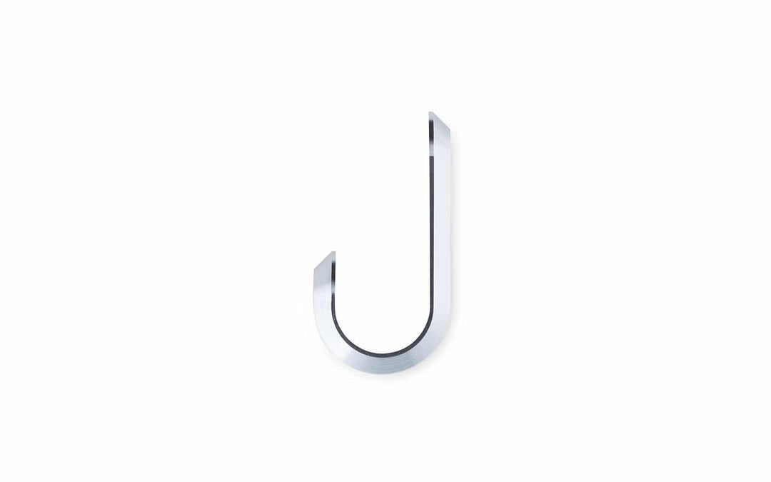 NORMANN COPENHAGEN Curve Mini Hooks (2 pcs), Silver