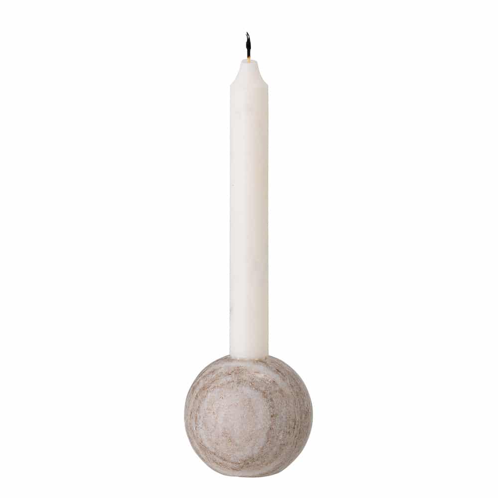 BLOOMINGVILLE Delil Marble Candle Stick Holder, Nature