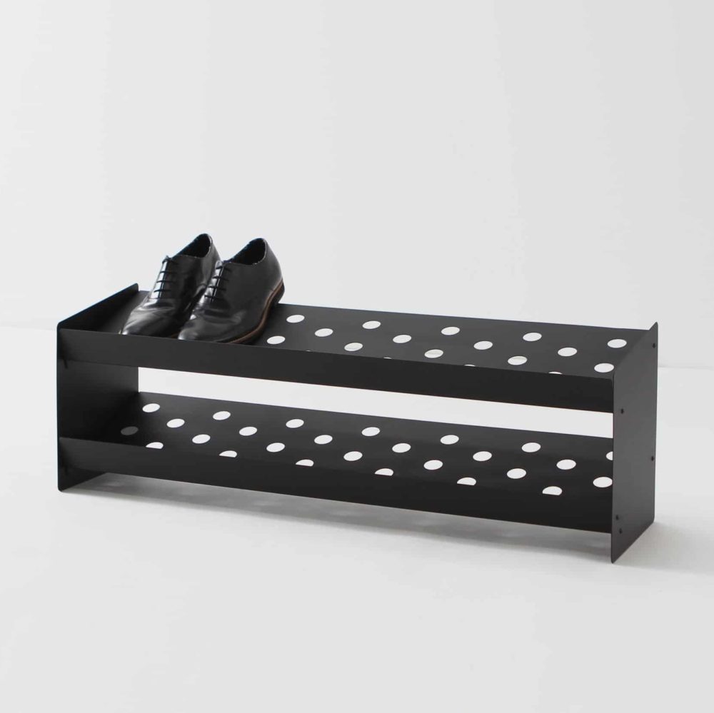 BEN TOVIM DESIGN Fold Shoe Rack, Black