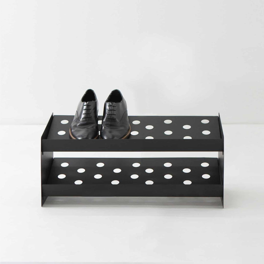 BEN TOVIM DESIGN Fold Shoe Rack, Black