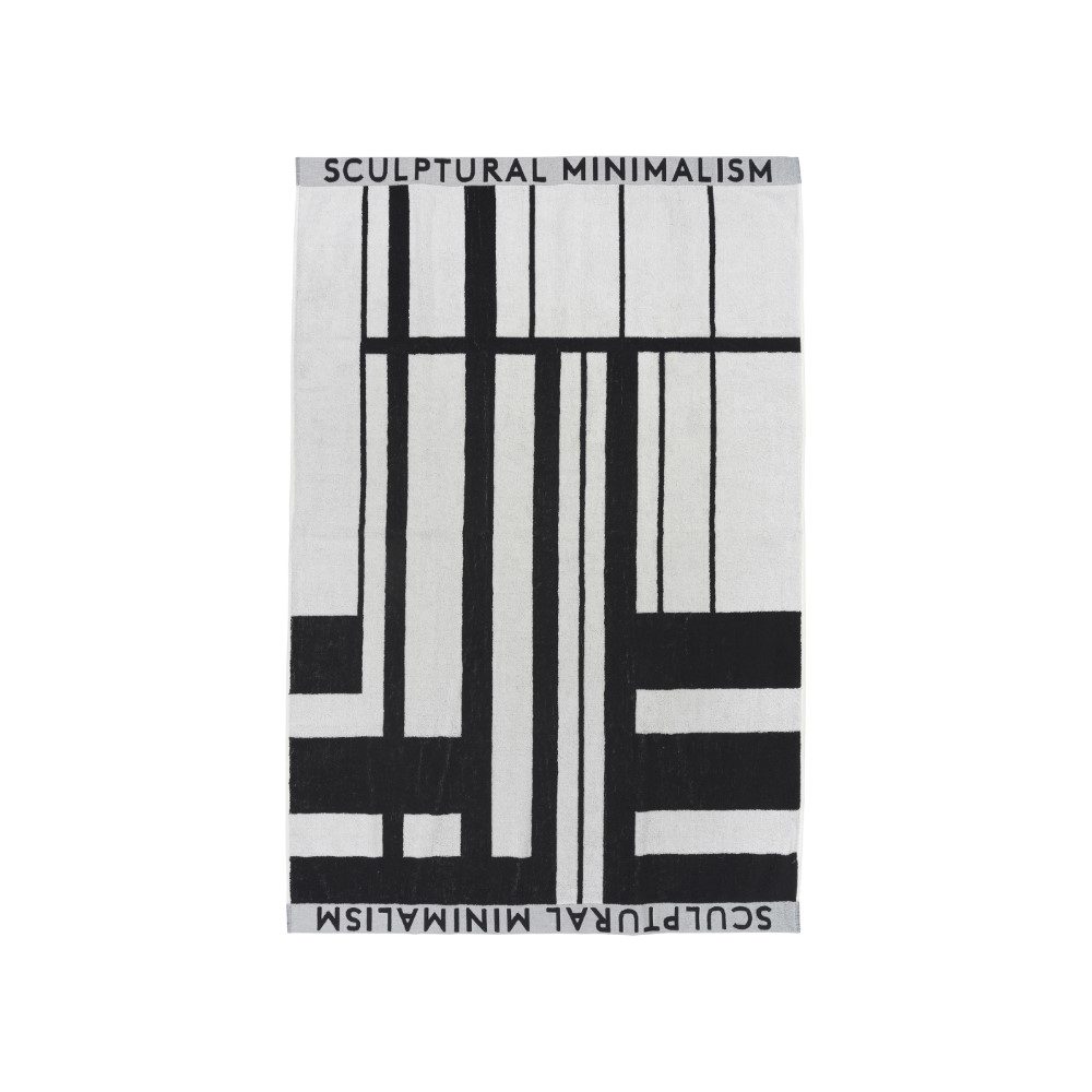 KRISTINA DAM STUDIO Minimal Towel, 100x150cm, Black/Off White