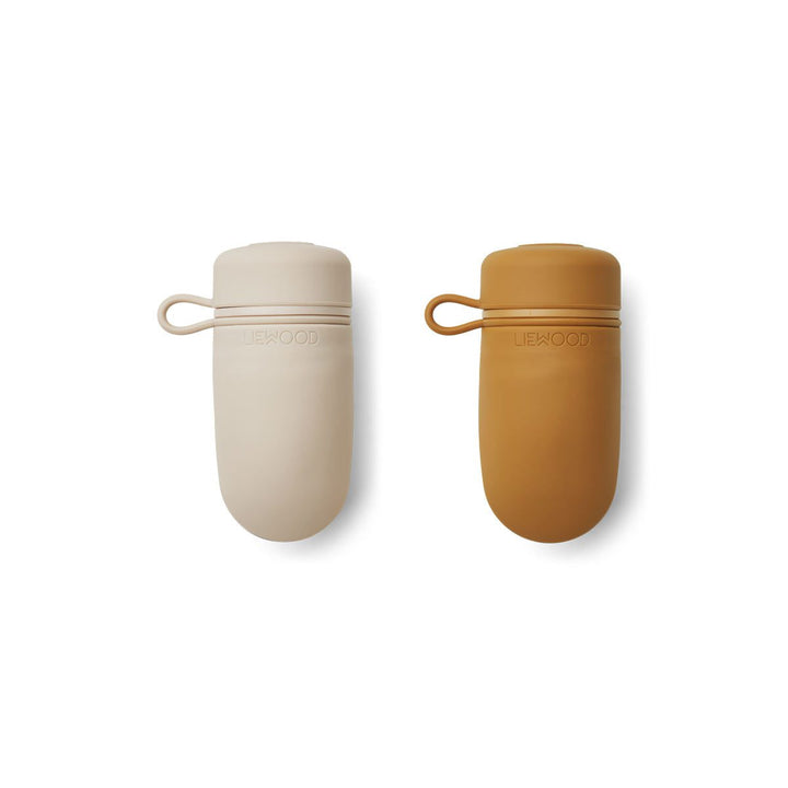 LIEWOOD Tanya Smoothie Bottle, Sandy/Golden Caramel Mix (2 Pack)