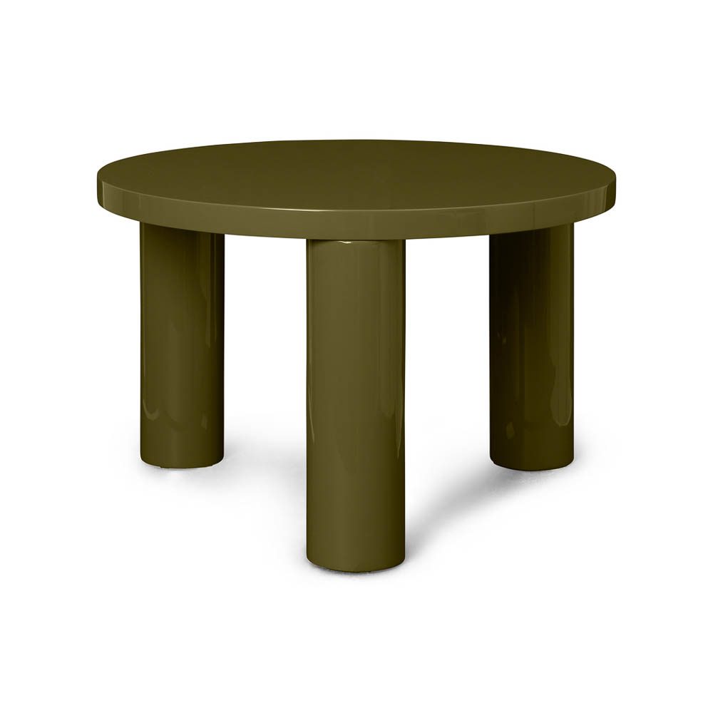 PRE-ORDER | ferm LIVING Post Coffee Table, High Gloss, Olive