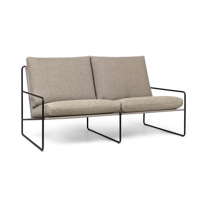 PRE-ORDER | ferm LIVING Desert Sofa 2-Seater, Black/Dark Sand