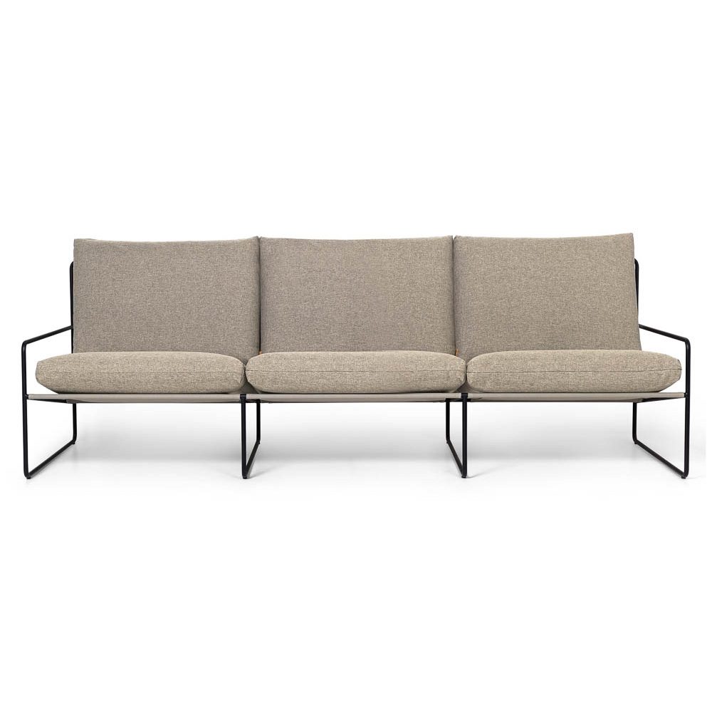 PRE-ORDER | ferm LIVING Desert Sofa 3-Seater, Black/Dark Sand