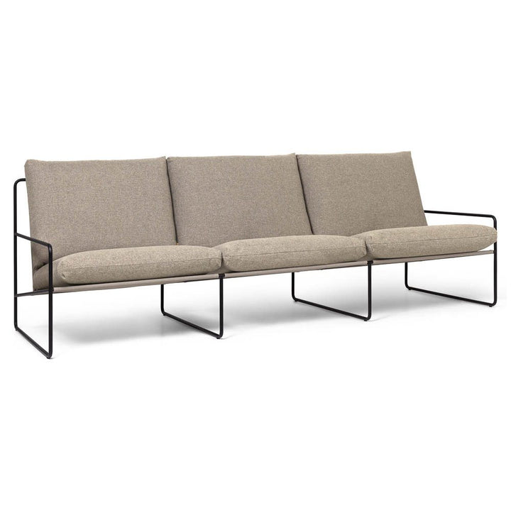 PRE-ORDER | ferm LIVING Desert Sofa 3-Seater, Black/Dark Sand