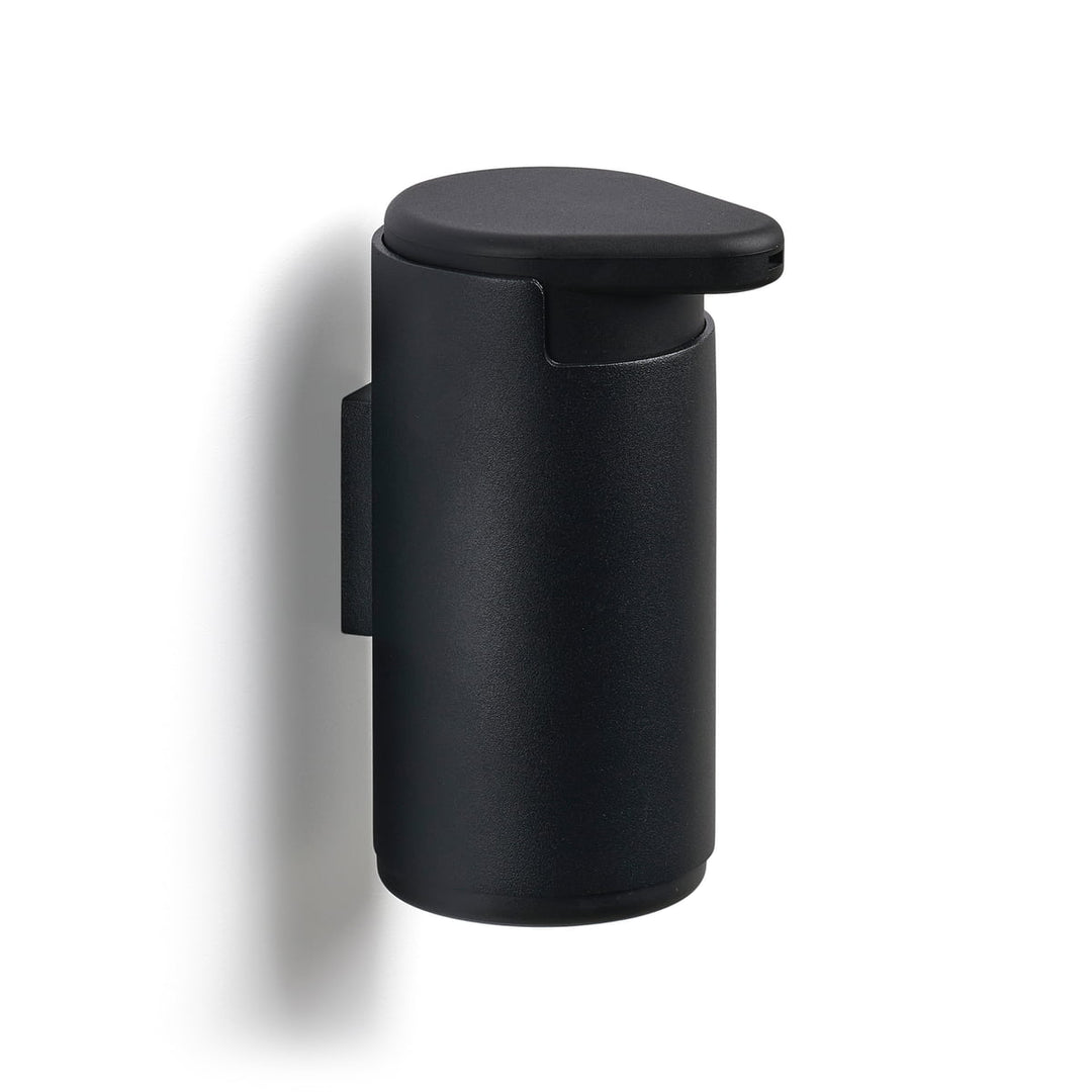 ZONE DENMARK Rim Soap Dispenser for Wall, D9xH14cm, Black