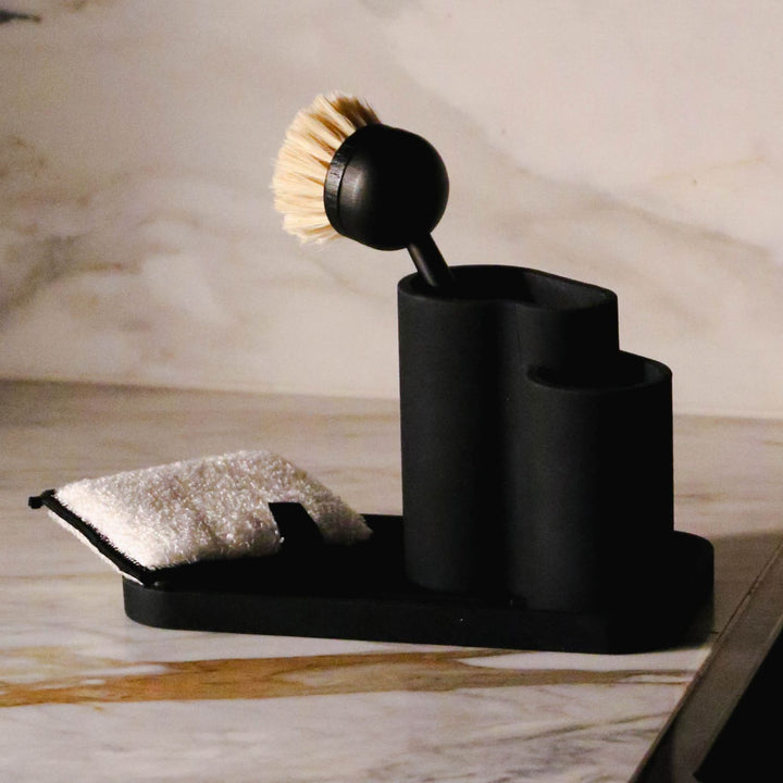 DESIGNSTUFF Eco Dish Brush, Black