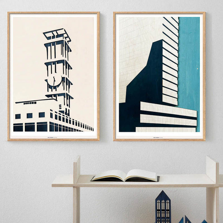 KOLEKTO STUDIO Arne Jacobsen Tribute, SAS Hotel, Poster Art Print, 50x70cm