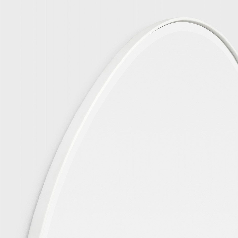 MIDDLE OF NOWHERE Pebble Mirror, Bright White, 70x90cm