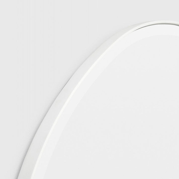 MIDDLE OF NOWHERE Pebble Mirror, Bright White, 120x70cm