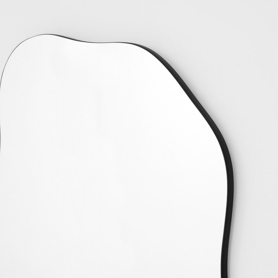 MIDDLE OF NOWHERE Rockpool Mirror, Black, 75x90cm