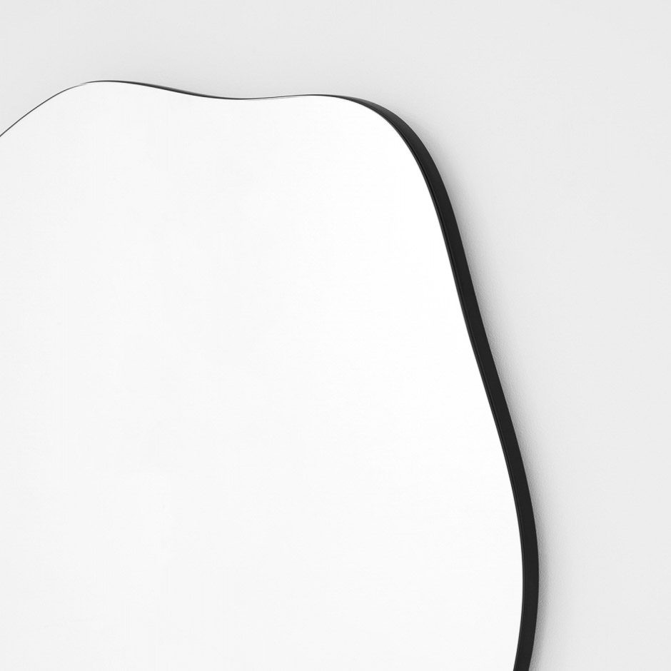 MIDDLE OF NOWHERE Rockpool Mirror, Black, 75x120cm