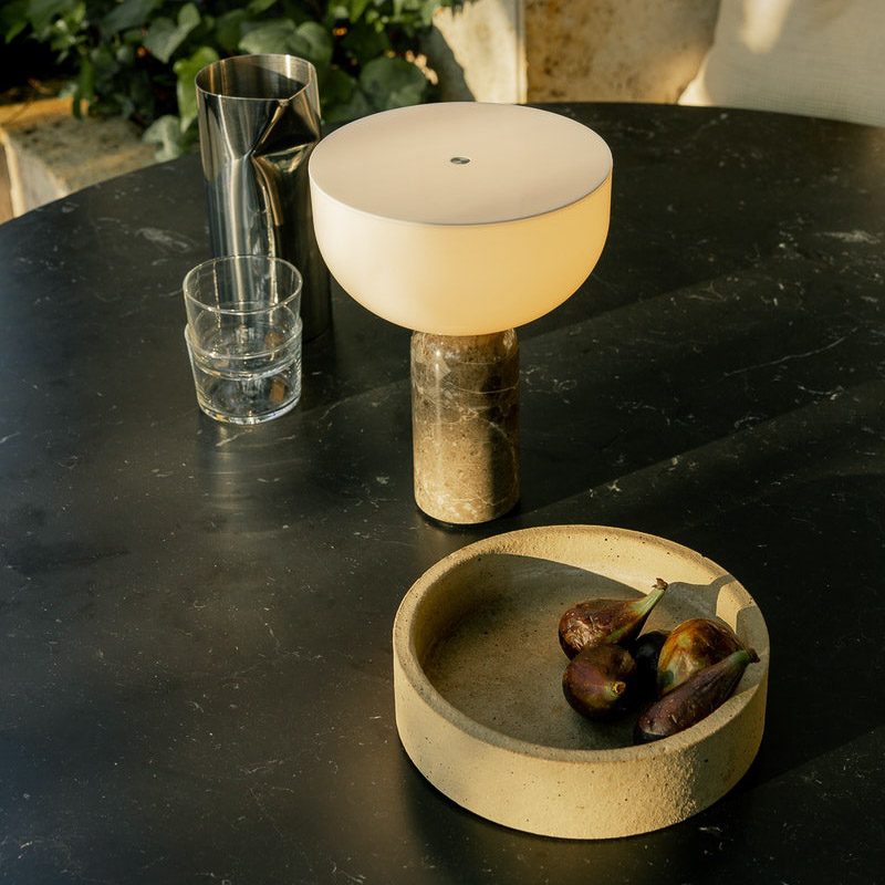 NEW WORKS Kizu Portable Table Lamp, Gris du Marais