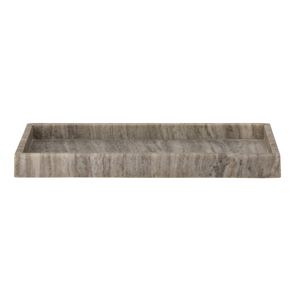 BLOOMINGVILLE Majsa Marble Tray, W18cm, Brown