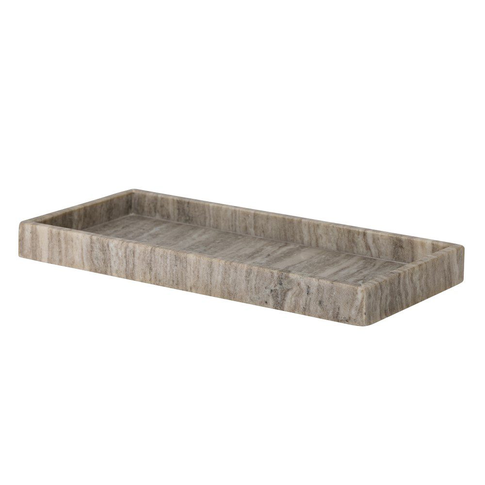 BLOOMINGVILLE Majsa Marble Tray, W18cm, Brown