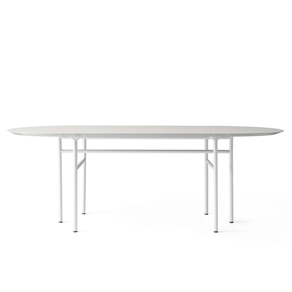 PRE-ORDER | AUDO CPH (Ex MENU) Snaregade Dining Table Oval, Light Grey/Mushroom