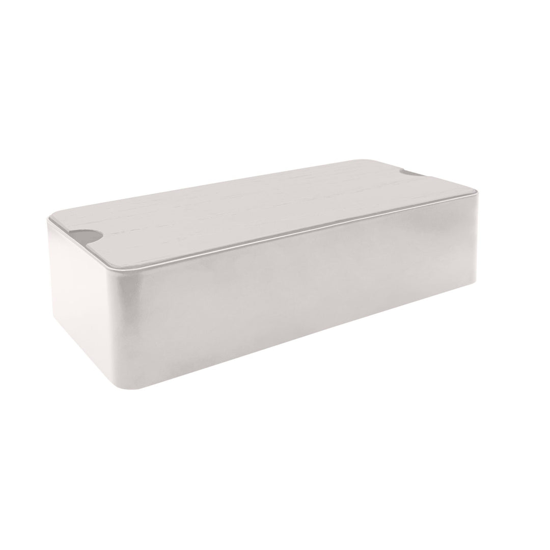 DESIGNSTUFF Storage Box With Divider, White