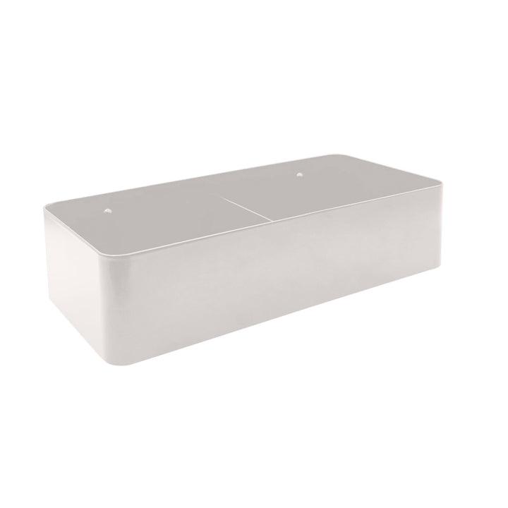 DESIGNSTUFF Storage Box With Divider, White