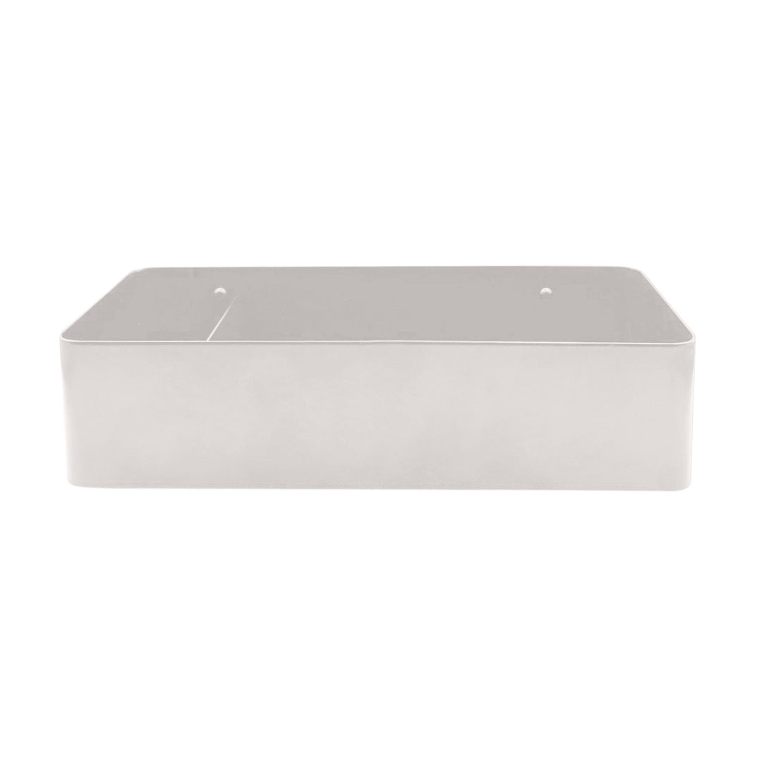 DESIGNSTUFF Storage Box With Divider, White