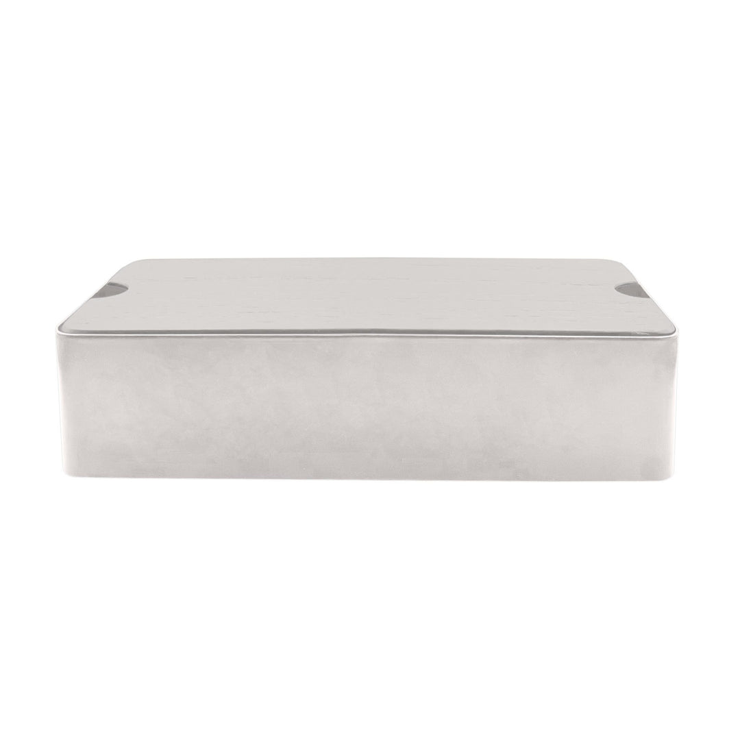 DESIGNSTUFF Storage Box With Divider, White