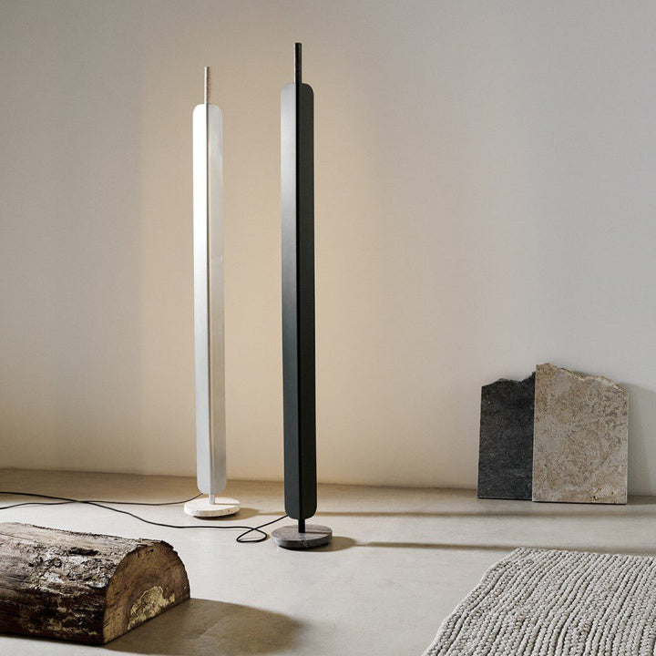 PRE-ORDER | BEN TOVIM DESIGN Formation Floor Lamp, Raw Travertine/Brushed Aluminium