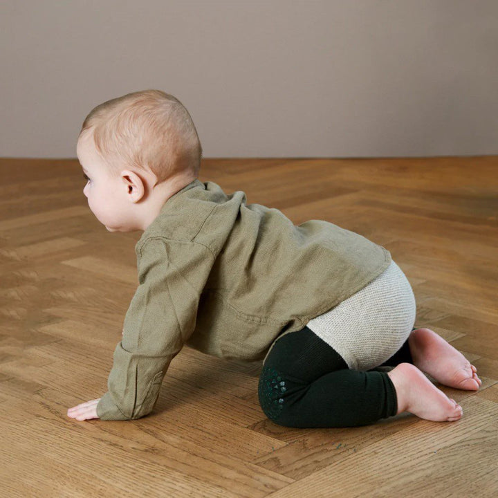 GOBABYGO Crawling Leggings, Forest Green