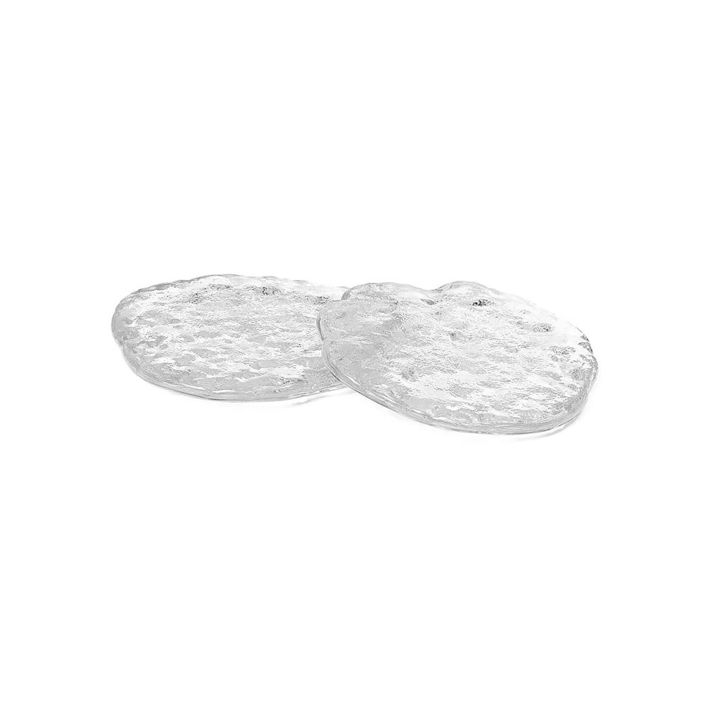 ferm LIVING Momento Glass Stones, Clear (Set of 2)