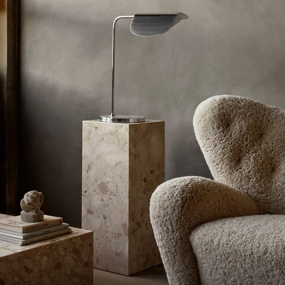 PRE-ORDER | AUDO CPH (Ex MENU) Plinth Pedestal, Sand Kunis Breccia Stone