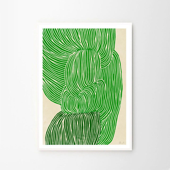 THE POSTER CLUB Rebecca Hein, Green Ocean Art Print, A5