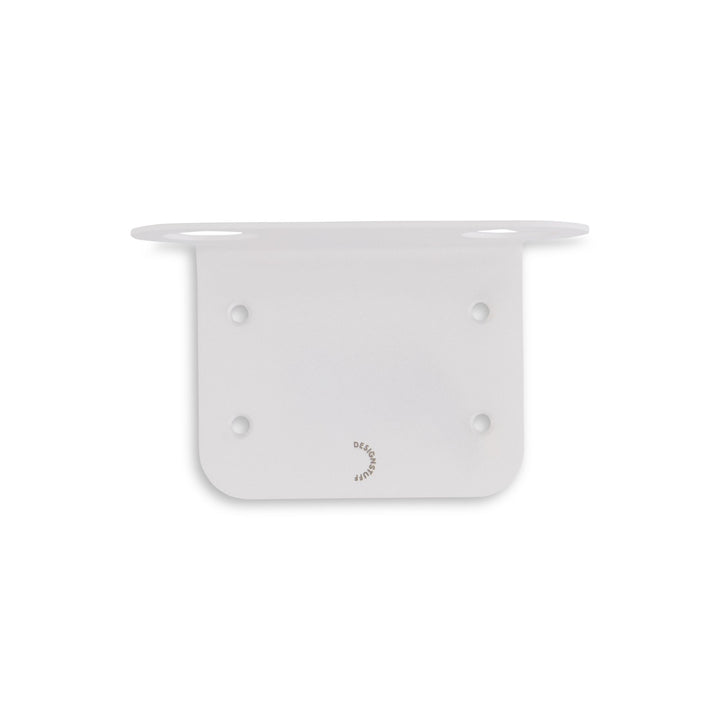 DESIGNSTUFF Floating Dual Soap Dispenser Holder, White