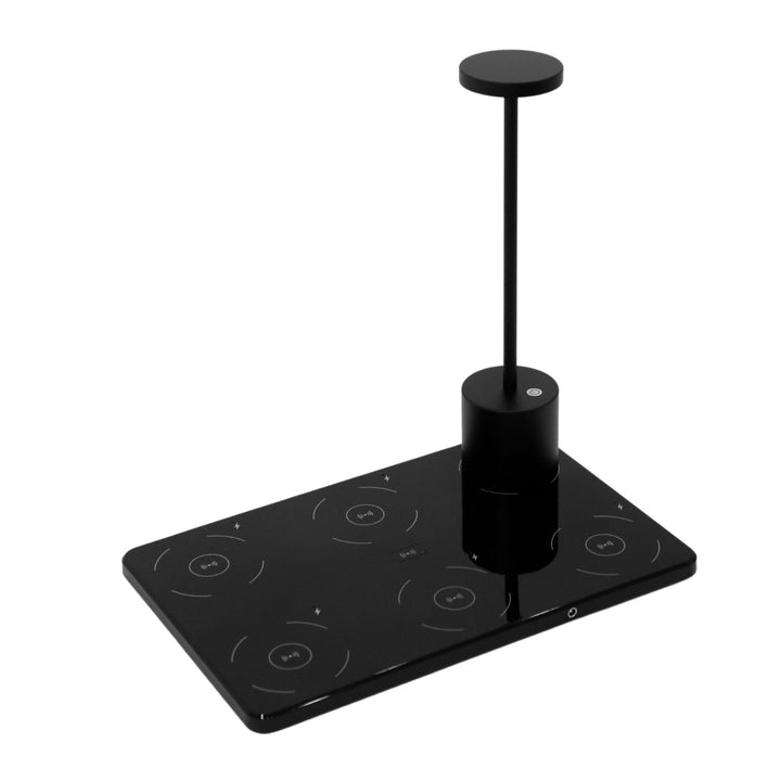 DESIGNSTUFF Charging Tray for Disc Table Lamp (6 Cordless Charging Stations)