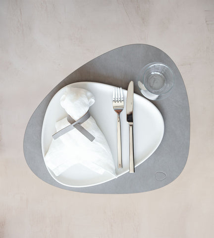 LIND DNA Nupo Curve Table Placemat L, Light Grey