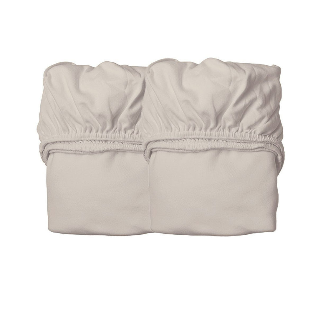 LEANDER Organic Cot Fitted Sheet, Cappuccino (2 Pack)