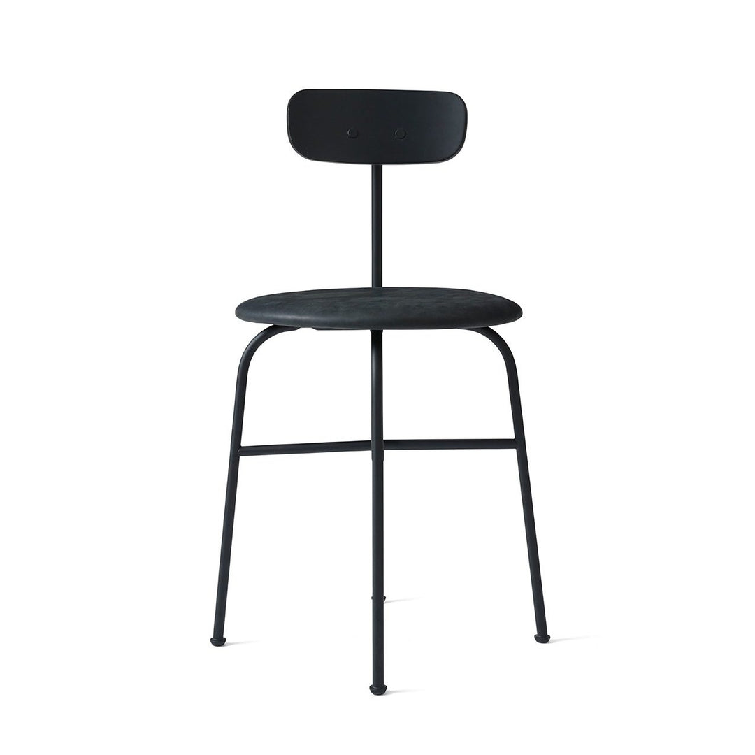 AUDO CPH (Ex MENU) Afteroom Dining Chair, Black/Back, Upholstered Seat Dunes Antrazit 21003