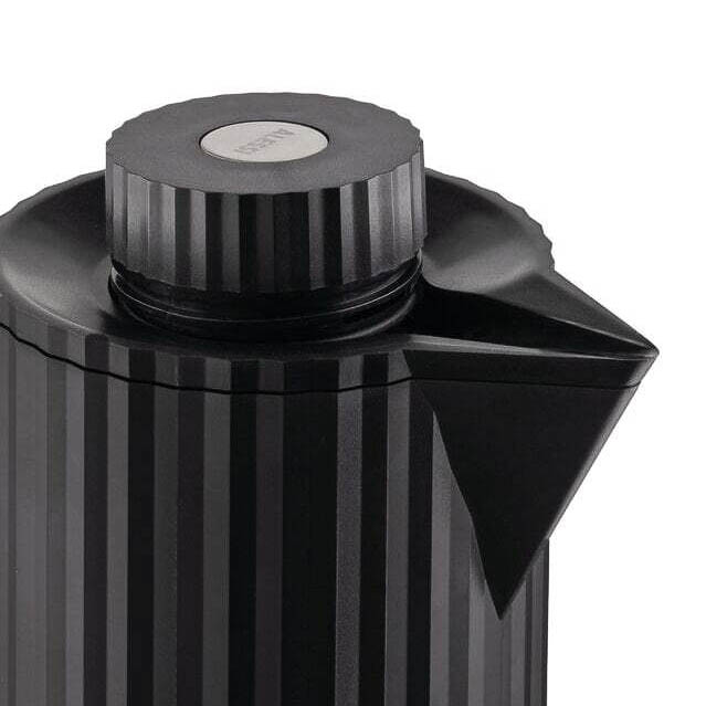 ALESSI Plisse Water Jug/Thermo Jug, Black 1L