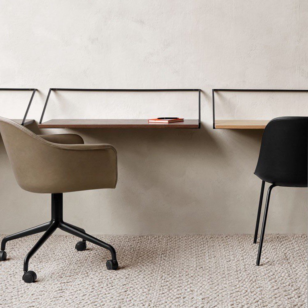 PRE-ORDER | AUDO CPH (Ex MENU) Rail Desk, Black/Natural Oak