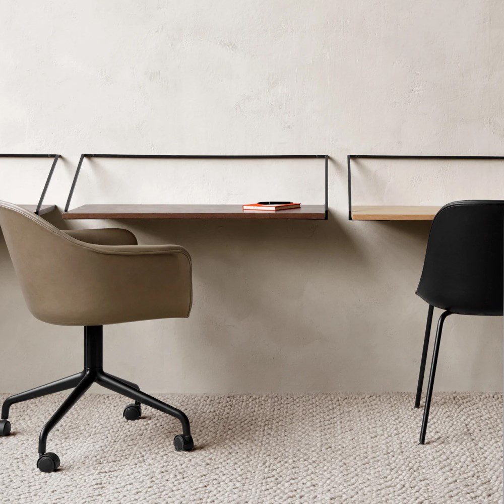 PRE-ORDER | AUDO CPH (Ex MENU) Rail Desk, Black/Dark Stained Oak