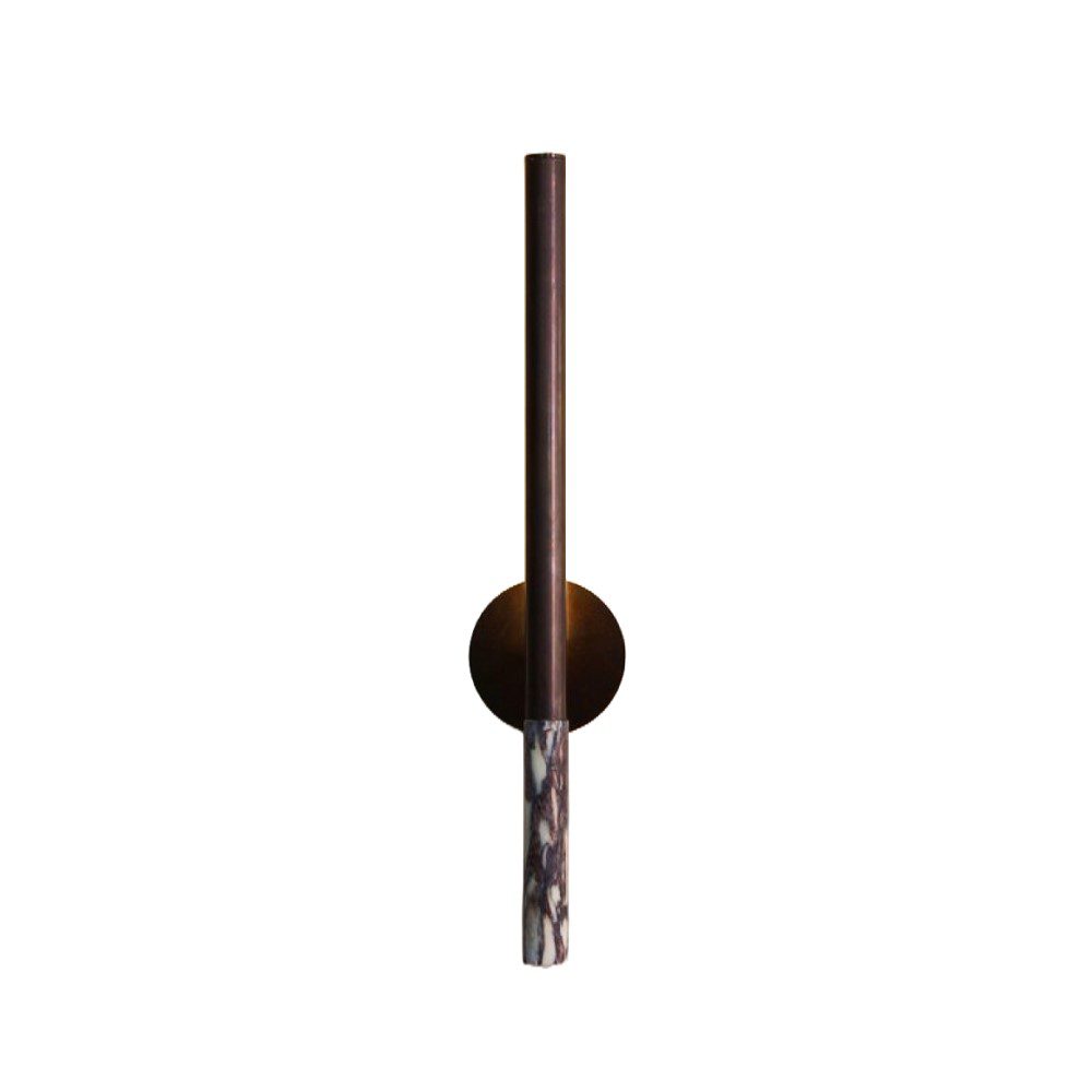 BEN TOVIM DESIGN Formation Wall Light/Sconce, Patina Bronze/Calacatta Viola