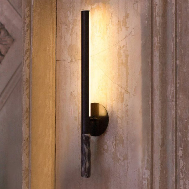 BEN TOVIM DESIGN Formation Wall Light/Sconce, Patina Bronze/Calacatta Viola